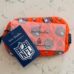 Vera Bradley NFL Floral Bag in Orange and Gray